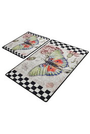 Mijölnir Juego de alfombras de baño Mariposa Multicolor